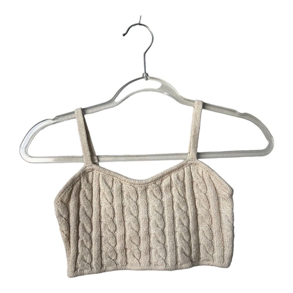 House of Harlow Revolve Crochet Knit Sweater Bra Top Womens Small Festival Boho
